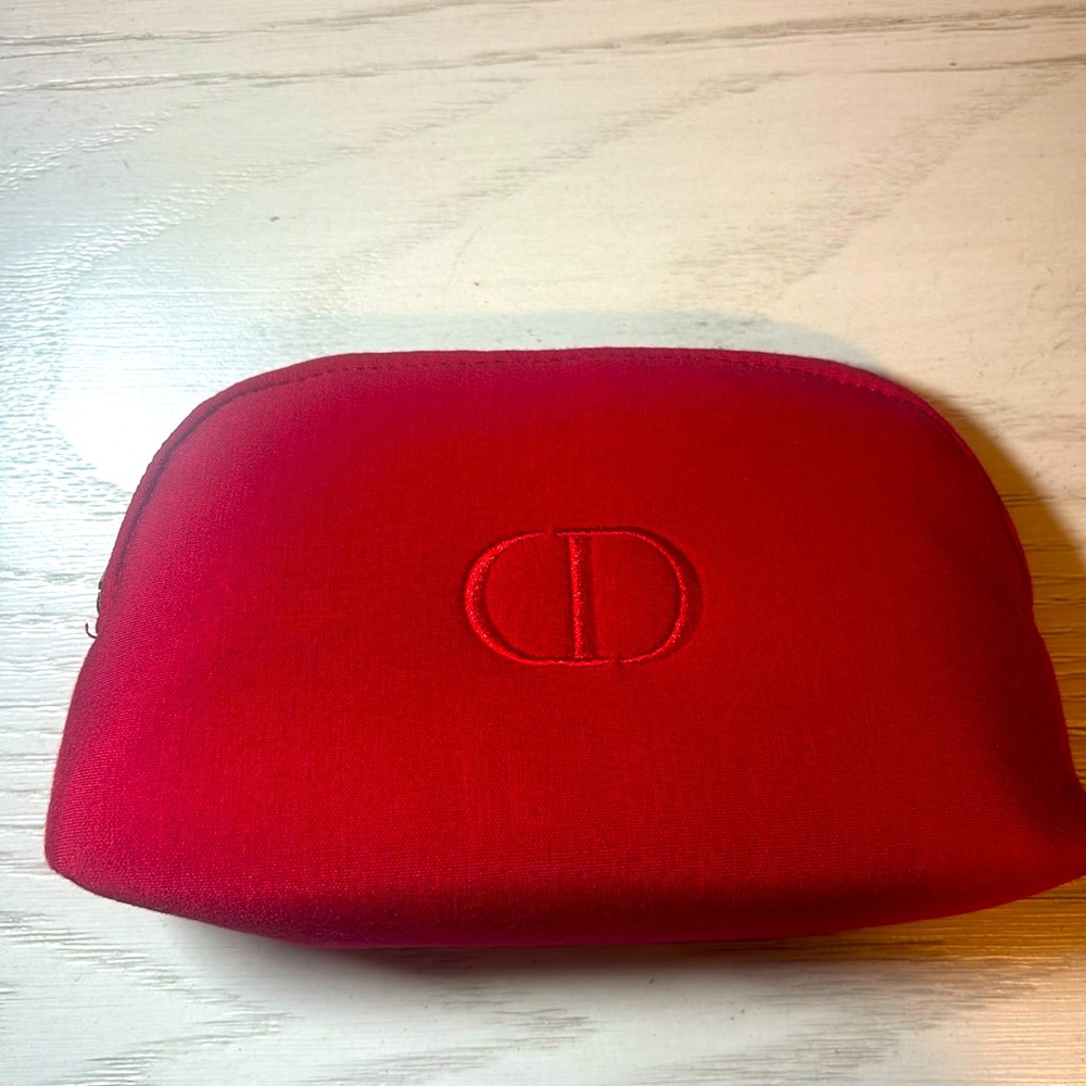 Dior Red Cosmetic Pouch